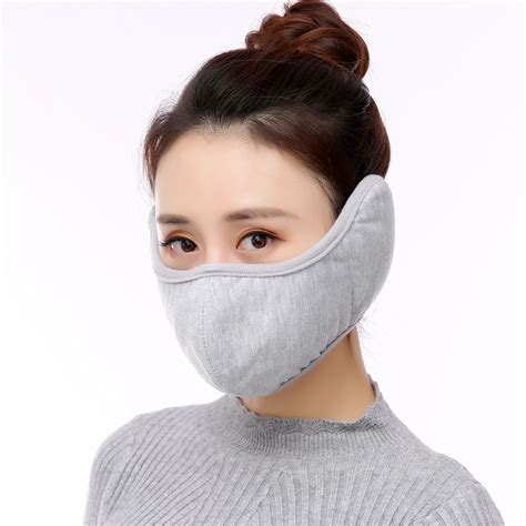 New Women Winter Warmers Cotton Velvet Mouth Masks For Allergy Asthma Travel Cycling Windproof