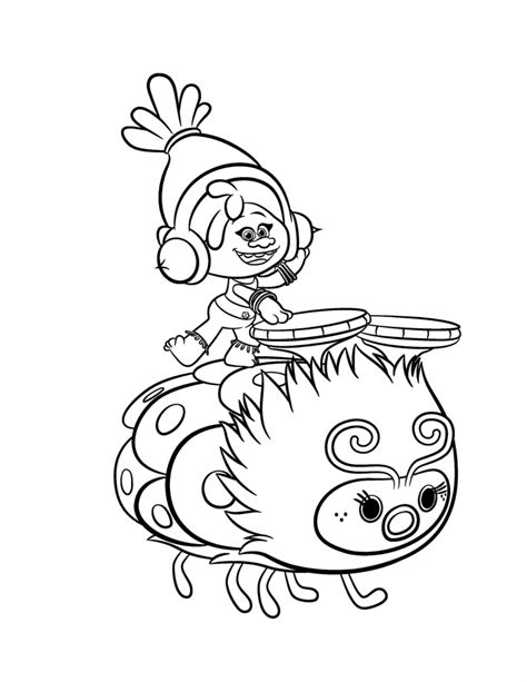 Home/trolls coloring pages/dj suki and logo. 30 Printable Trolls Movie Coloring Pages