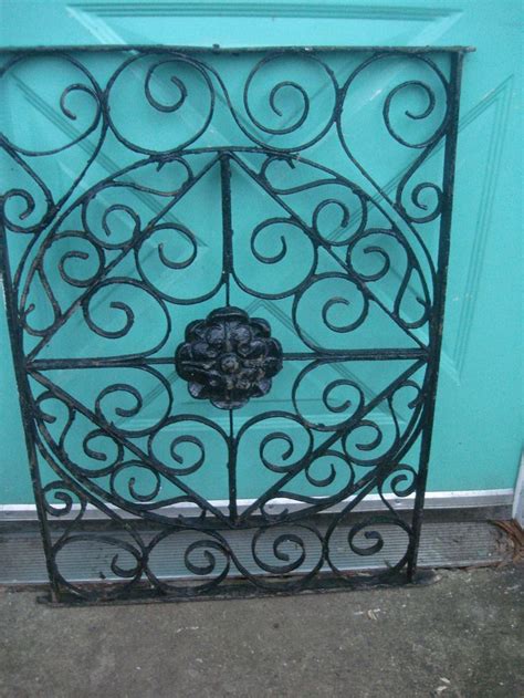 Antique Ornate Iron Gate Garden Fence Ornate Iron Wall Decor Etsy