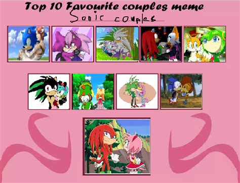 Top 10 Sonic Couples By Emilyhedgehog67 On Deviantart
