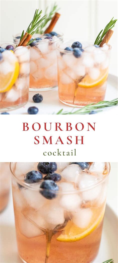 Bourbon Smash Cocktail Whiskey Winter Smash Recipe Artofit
