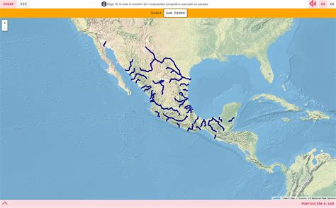 Mapa De Los Rios De Mexico