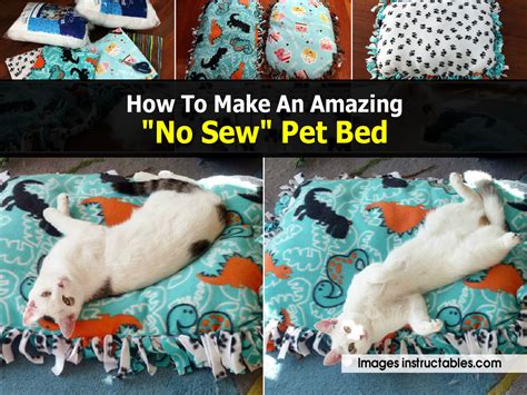 How To Make An Amazing No Sew Pet Bed