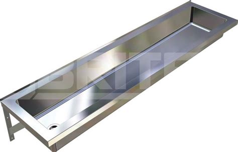 Commercial Stainless Steel Trough Bathroom Sink Practical Trough
