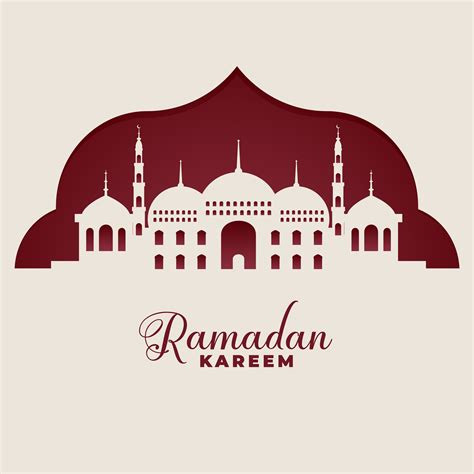 Mosque Silhouettes Ramadan Kareem Islamic Background Download Free