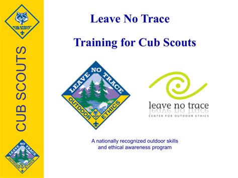leave no trace cub scouts printable