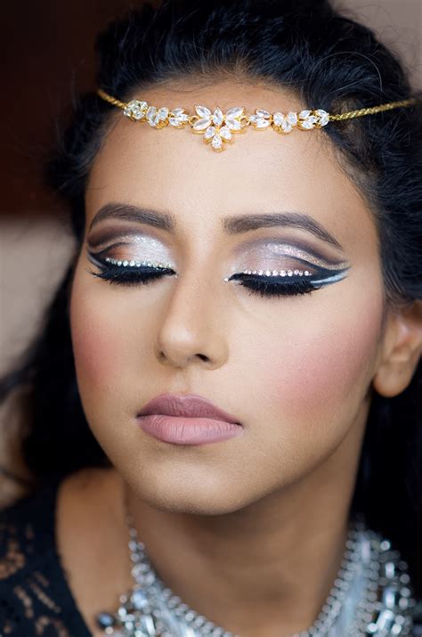 Double Cut Crease Bling Makeup Look Indian Bridal Makeup