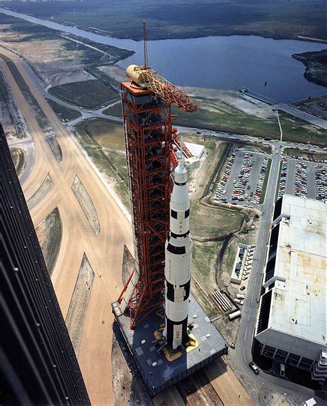 Saturn V F Facilities Integration Vehicle On The Mobile Launcher