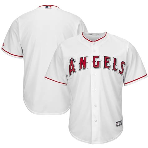 Majestic Los Angeles Angels White Official Cool Base Jersey