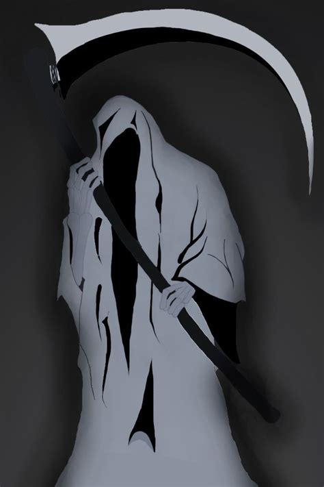 Grim Reaper Aesthetic Black Wallpaper In 2022 Black Aesthetic Black