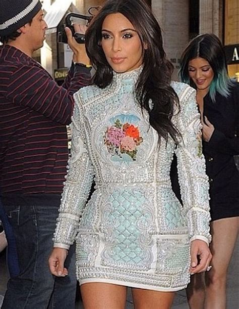 Get Kim Kardashians Balmain Bachelorette Party Dress For Way Less Than She Spent