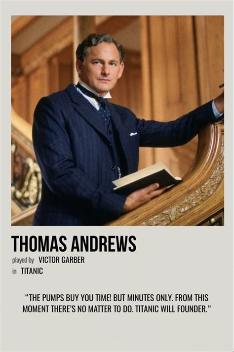 Thomas Andrews Titanic Movie Titanic Poster Thomas Andrews
