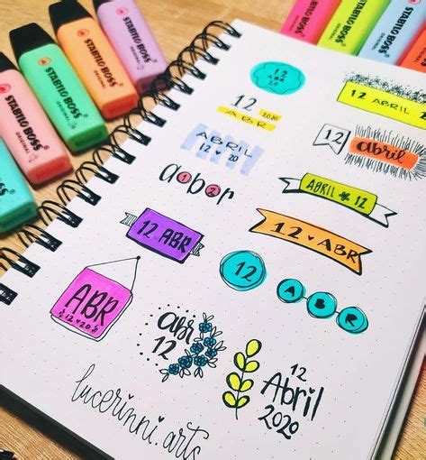 Apuntes Bonitos Como Hacer Fechas In Bullet Journal Notes Images The