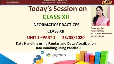 Data Handling Using Pandas And Data Visualizationdata Handling Using