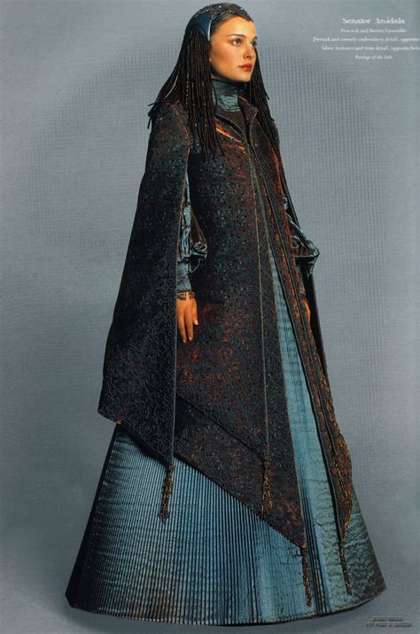 Star Wars Fit For A Queen Padmes Peacock Gown Promotional Photos