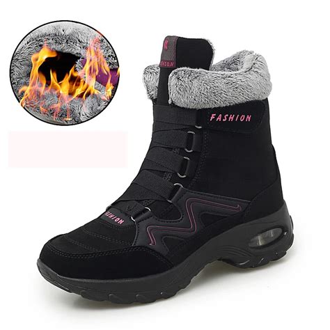botas de nieve cálidas para mujer botines de piel de felpa de alta calidad cómodos