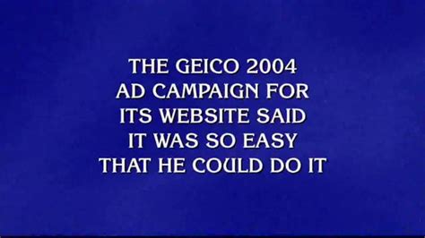 Geico Car Insurance Tv Commercial Jeopardy Caveman Ispottv