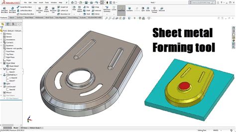 Sheet Metal Forming Tool Solidworks Tutorials Youtube