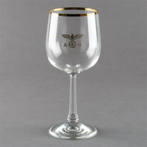 Sold At Auction Adolf Hitler Crystal Wine Glass