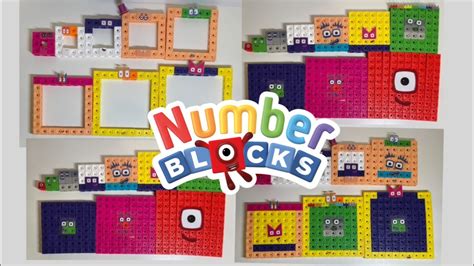 Making Numberblocks Square With Holes Club From Mathlink Math Cubes 넘버