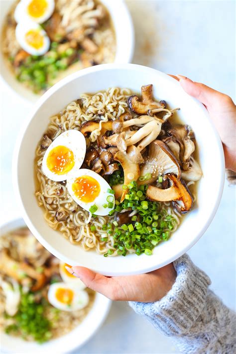· this easy chicken ramen can be made at home in about 30 minutes! Mushroom Ramen Noodle Recipe - Damn Delicious