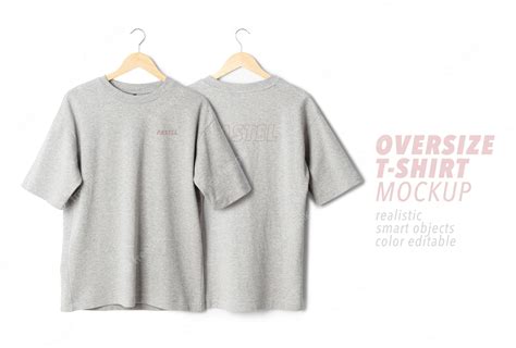 Premium Psd Oversize T Shirt Mockup Hanging Realistic Template
