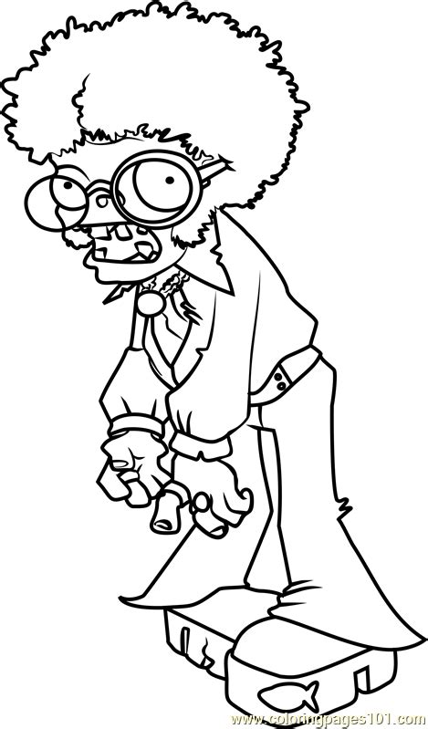 You could also print the image. Dancing Zombie Coloring Page - Free Plants vs. Zombies ...