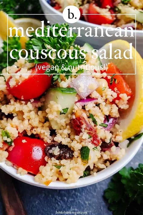 Just before serving, scatter over the pine nuts, pomegranate seeds and feta. Mediterranean Couscous Salad With Lemon Herb Dressing (Vegan)