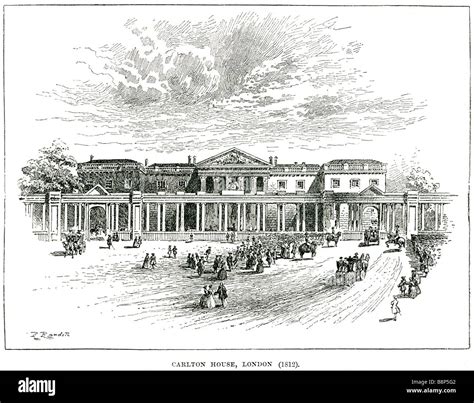 Carlton House London 1812 Mansion Prince Regent Pall Mall St Jamess