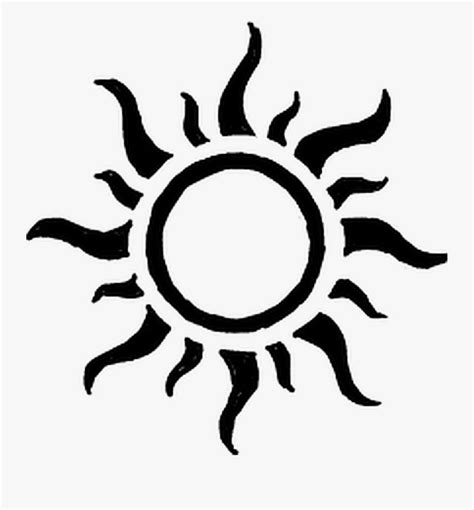 Sol Sun Sunshine Simple Sun Tattoo Design Free Transparent