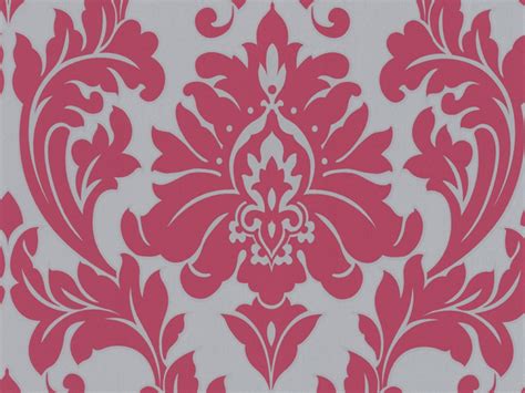 Spectacular Majestic Hot Pink Damask Wallpaper Events By P3