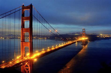 Golden Gate Bridge At Night Photograph By Eamon Kelly Fine Art America
