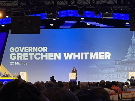 Ufcw On Twitter Governor Gretchen Whitmer Govwhitmer Speaking To