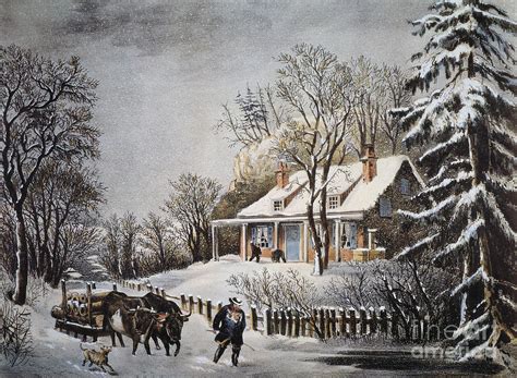 Currier And Ives Winter Scene Photograph By Granger