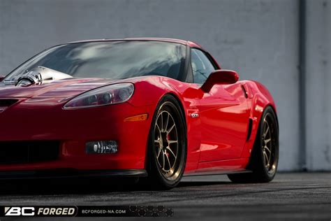 Chevrolet Corvette C6 Z06 Red Bc Forged Le10 Wheel Wheel Front