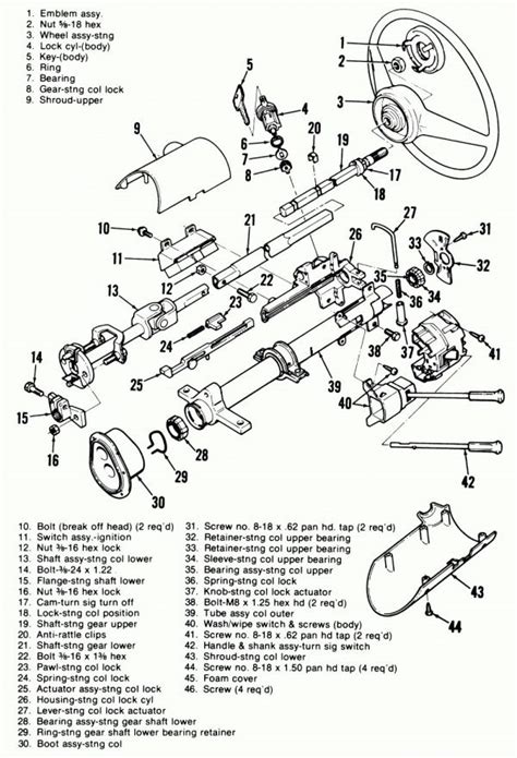 1977 Gm Steering Column Wiring Schematic
