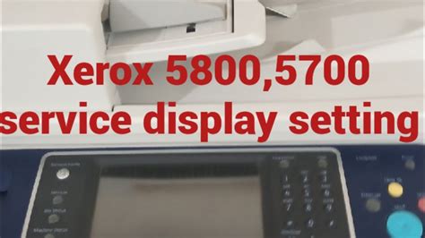 Xerox 5855 Solutionxerox 5855 Service Displayhow Display Setting In