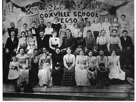 Students at the Coxville School. Also known as the Coxville Academy