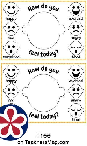 How Do You Feel Today Emotion Expression Worksheets