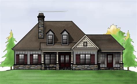 Cottage House Plan With Porches By Max Fulbright Designs Cottage
