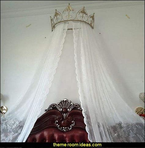 They are generally designed with bars for the headboard and footboard. Princess bed canopy wrought iron bedspread mosquito net ...