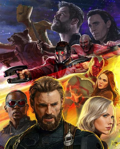 Avengers Infinity War 2017 Sdcc Poster Art By Ryan Meinerding