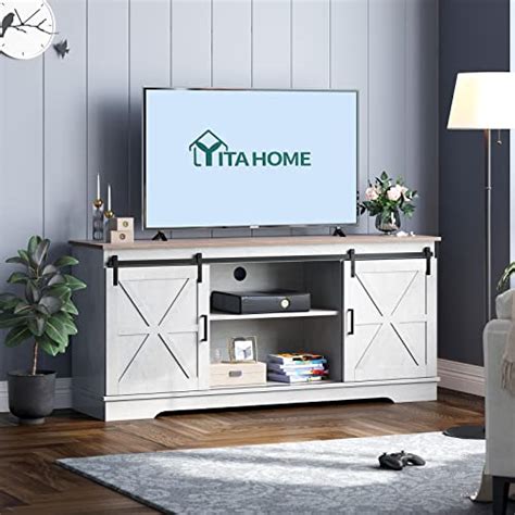 Buy Yitahome Farmhouse Tv Stand For 6560 55 Inch Tv Rustic Modern