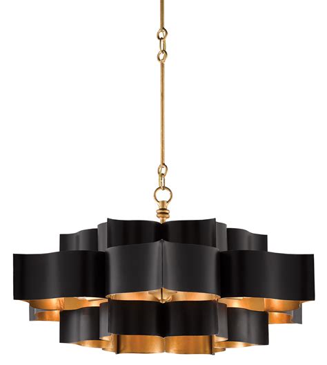 Maybe you would like to learn more about one of these? Grand Lotus Black Large Chandelier | Currey and Company