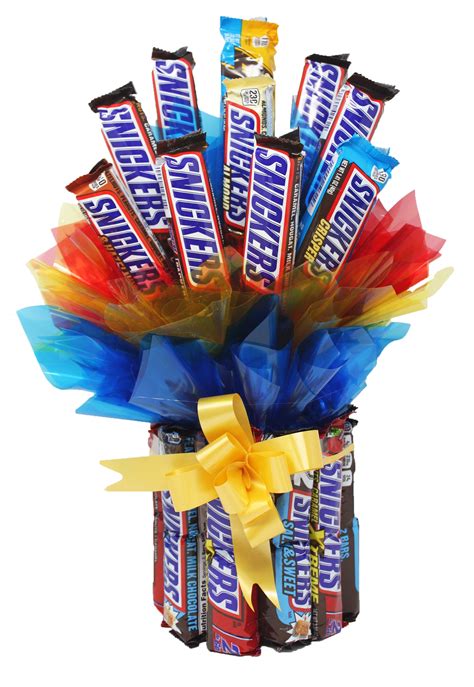 Snickers Celebration Candy Bouquet With King Size Full Size Etsy