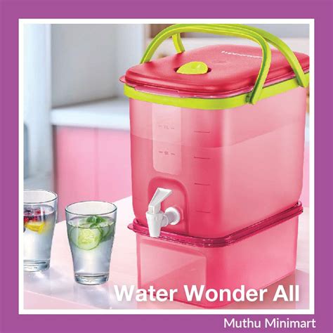 Original Tupperware Water Wonder All Water Tank Water Dispenser 10l Bekas Air Dispenser Air