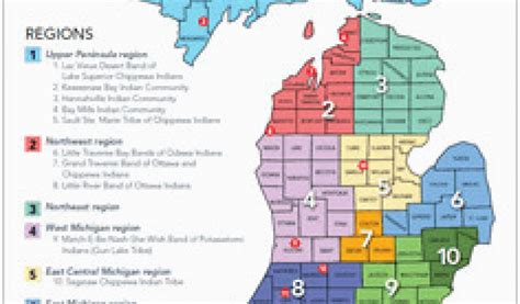 Michigan Indian Tribes Map Tribal Map Small Homeschool Pinterest