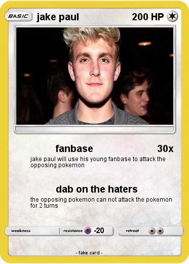 Pokémon Jake Paul 33 33 Fanbase My Pokemon Card