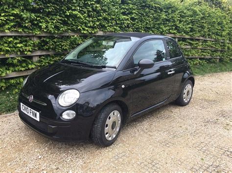 Black Fiat 500c Convertible 12 Pop Stop Start 2 Door In Frome