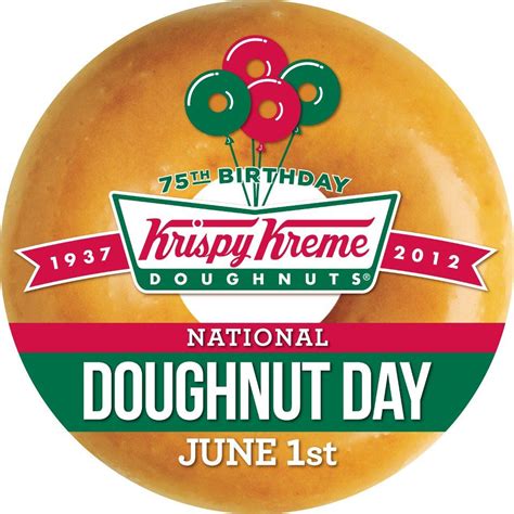 Krispy Kreme 75th Birthday Doughnuts Image